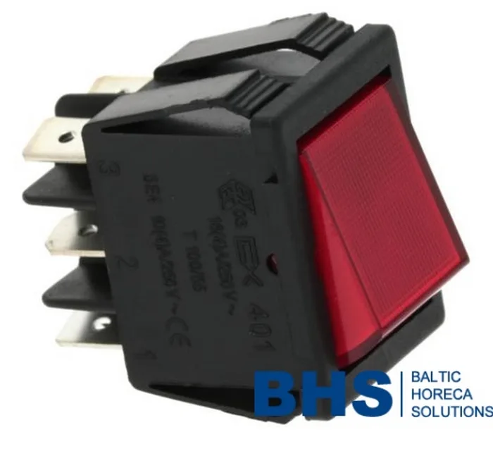 ASTORIA CHANGEOVER SWITCH 2 POLE RED 16A 250V L3319018