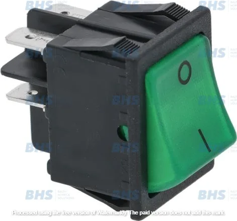 BIPOLAR SWITCH GREEN 16A 250V L3319944