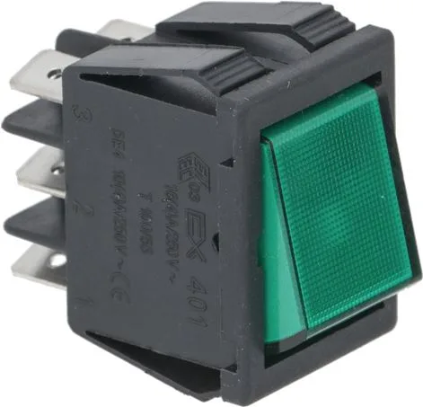 CHANGEOVER SWITCH 2 POLE GREEN 16A 250V L3319030 CEDV01VSL