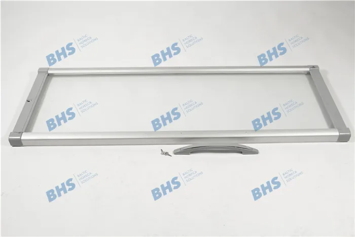 GLASS DOOR COMPLETE RAL7001 12292