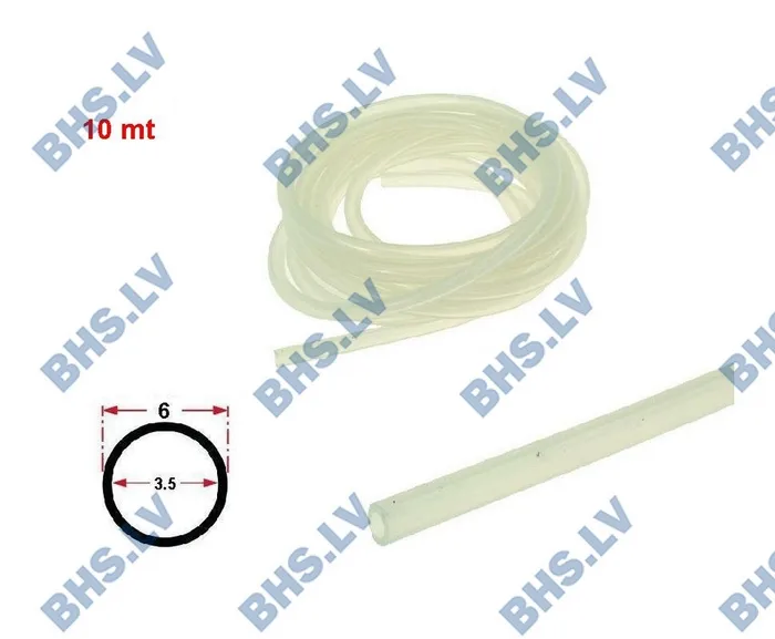 SAECO SILICONE HOSE ø3,5x6 SHORE 60 - 1 m L1449679